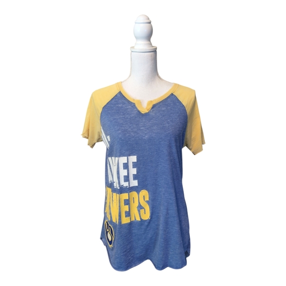 Milwaukee Brewers 4Her Softy Short Sleeve T-Shirt XL - Picture 1 of 12